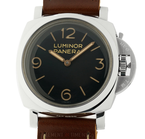 Officine Panerai PAM 372 Stainless Steel Black Sandwich Dial