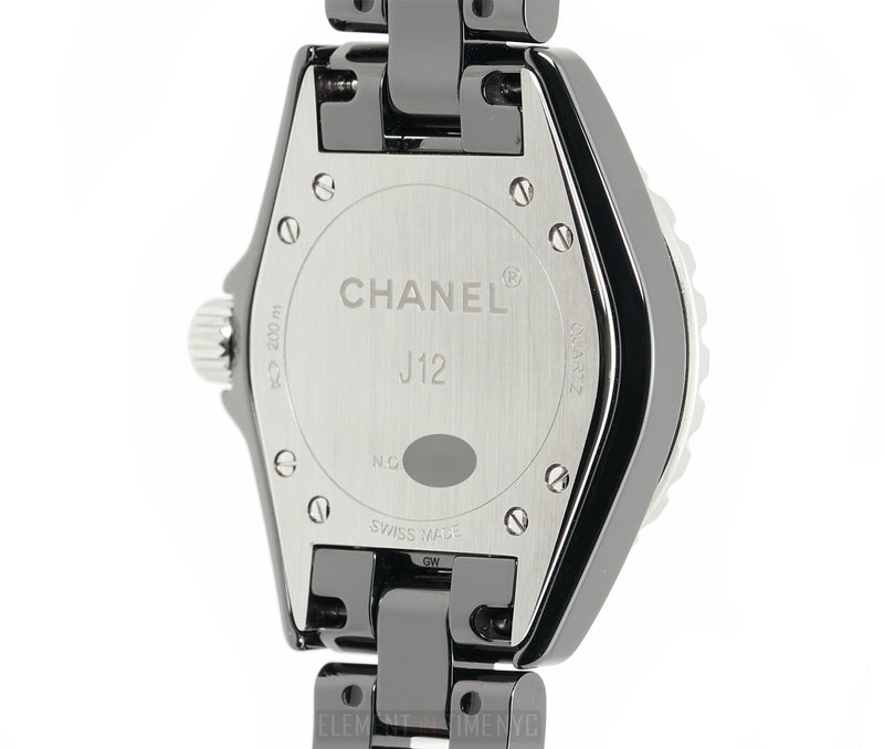 Ceramic Black Diamond Dial 33mm On Bracelet Quartz