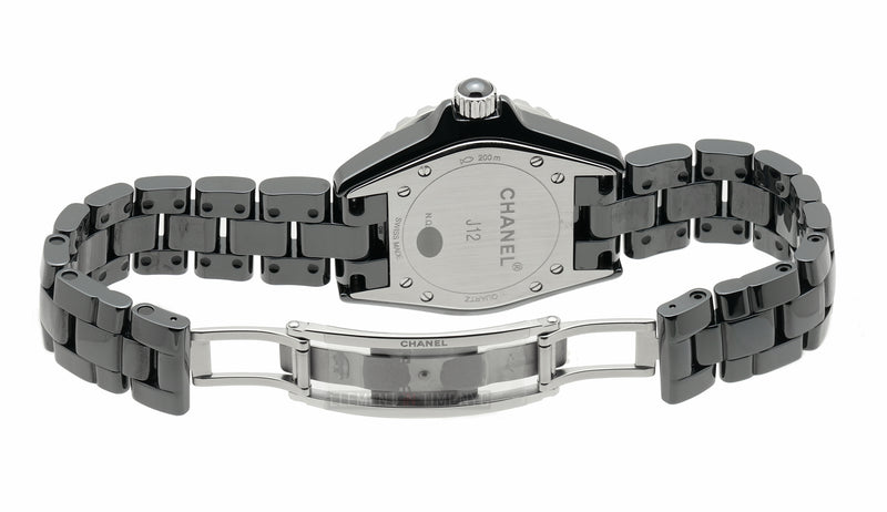 Ceramic Black Diamond Dial 33mm On Bracelet Quartz