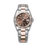 36mm Steel & Everose Gold Chocolate Index Dial Oyster Bracelet