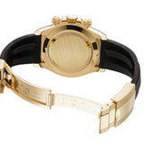 40mm 18k Yellow Gold Ceramic Bezel Black Diamond Dial Oysterflex