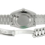 40mm 18k White Gold President Black Index Dial