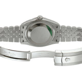 36mm Steel Blue Diamond Dial 18k Fluted Bezel Jubilee Bracelet