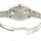 18k White Gold On Bracelet Ivory Roman Dial