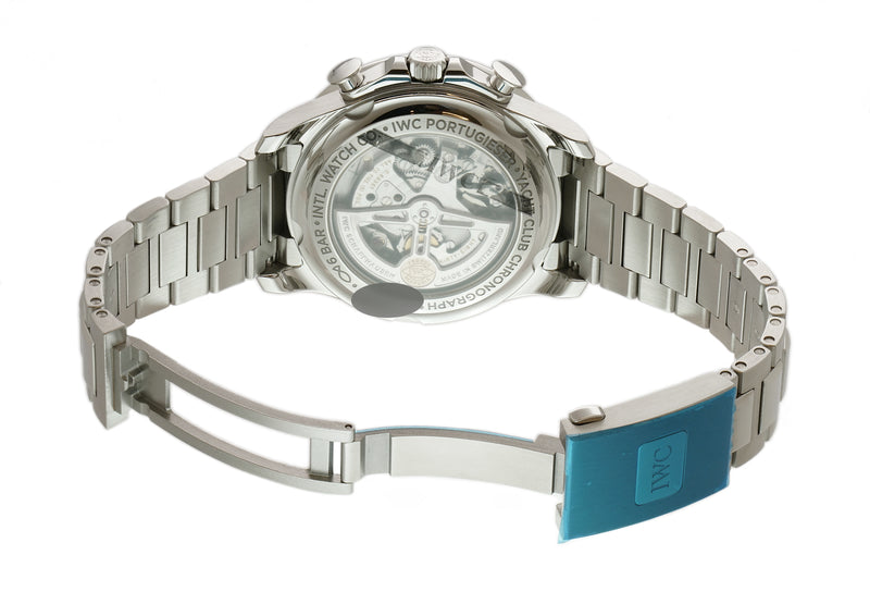 Yacht Club Chronograph Steel 45mm Blue Dial On Bracelet
