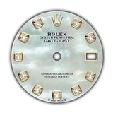 28MM 18k Yellow Gold MOP Diamond Dial President Bracelet