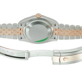 36mm Steel & Everose Gold Black Diamond Dial Jubilee Bracelet