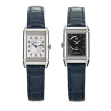 Reverso Duetto Steel 21mm Diamond Bezel Manual Wind