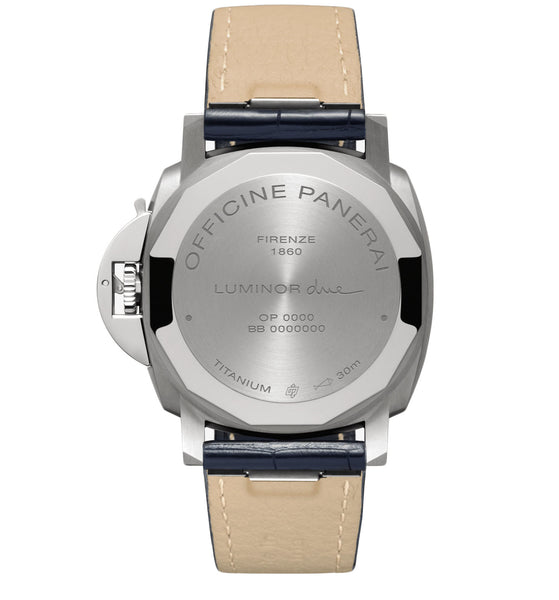 Officine Panerai Luminor Due 42mm Titanium Blue Dial PAM 00927