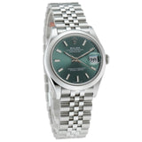 31mm Steel Mint Green Index Dial Jubilee Bracelet