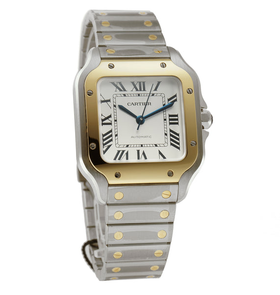 CARTIER Santos de Cartier Automatic 35mm medium 18-karat rose gold watch