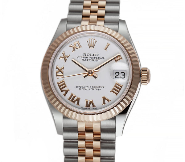 Rolex datejust rose gold and clearance steel