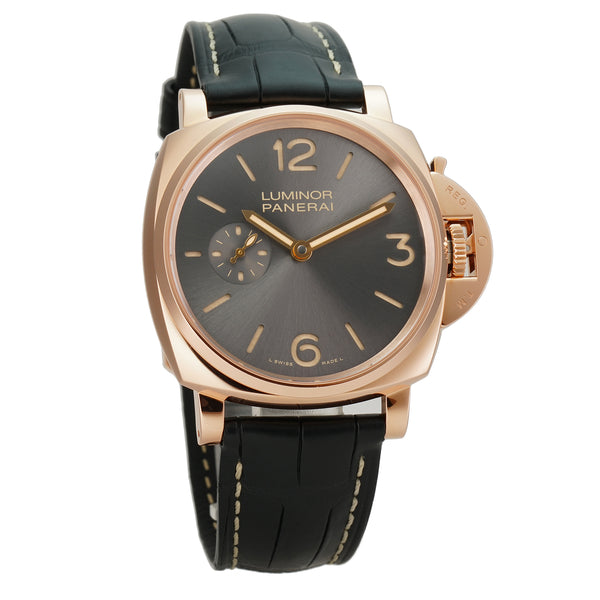 Due 42mm 18k Rose Gold 'Goldtech' Anthracite Sandwich Dial S Series
