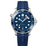 42mm Diver 300m Steel Blue Dial On Rubber