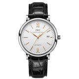Steel 40mm Silver Dial On Strap