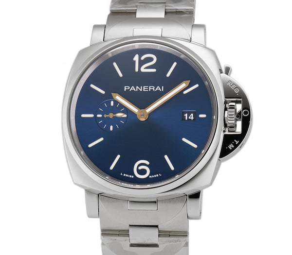 Panerai Luminor Due 3 Days Steel 42mm Blue Dial PAM01124 Element