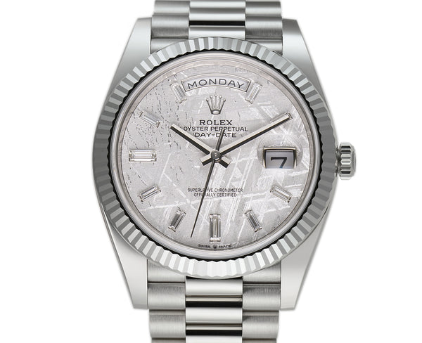 Rolex white gold online meteorite