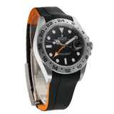 42mm Black Dial Orange Hand Caliber 3285 Black RubberB Included