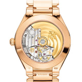 36mm 18k Rose Gold Sunburst Brown Dial Diamond Bezel Bracelet