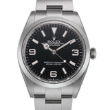 Steel 36MM Black Dial