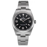 Steel 36MM Black Dial
