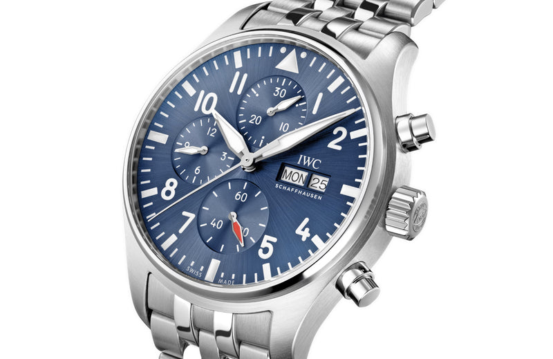 43mm Chronograph Stainless Steel Blue Dial