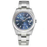 Steel 41mm Blue Index Dial Oyster Bracelet