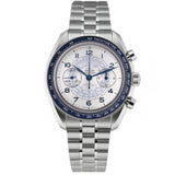 43mm Chronoscope Master Chronometer Co Axial Chronograph Silver Dial