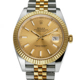 41mm Steel & Yellow Gold Champagne Index Dial Jubilee Bracelet