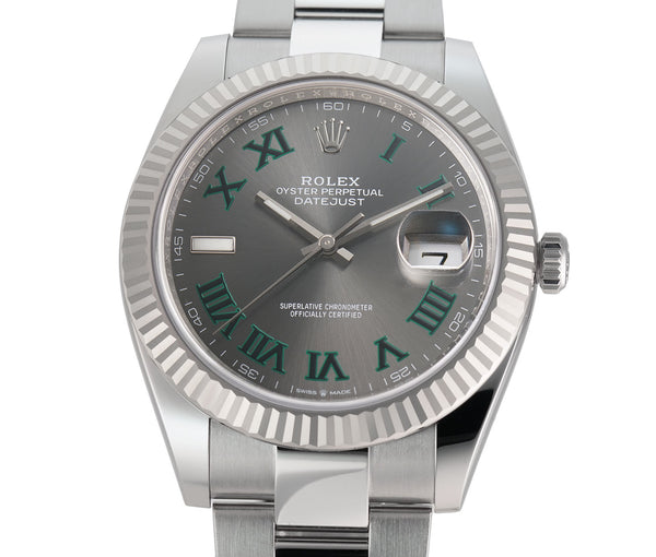 Datejust green roman numerals sale