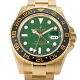 18k Yellow Gold Ceramic Bezel Green Dial