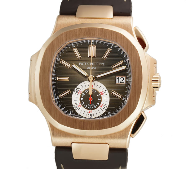 Patek Philippe Nautilus Chronograph 18k Rose Gold 5980R-001 – Element iN  Time NYC