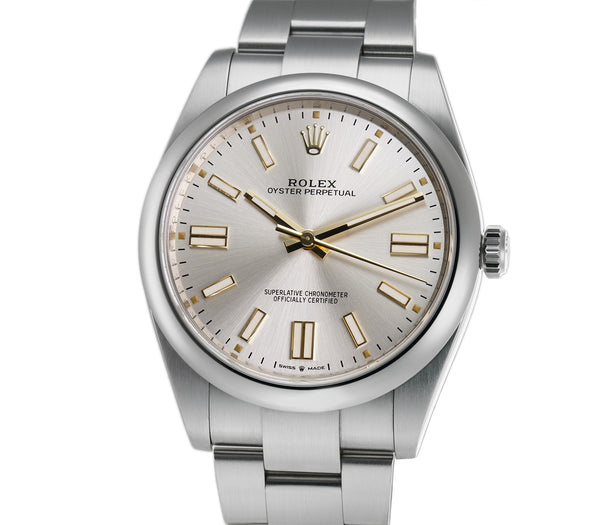 Rolex UNWORN Oyster Perpetual 41mm 124300 Yellow Dial Stainles