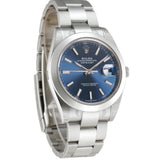 Steel 41mm Blue Index Dial Oyster Bracelet