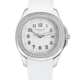 39mm Ladies Diamond Bezel Steel White Dial Quartz