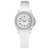 39mm Ladies Diamond Bezel Steel White Dial Quartz