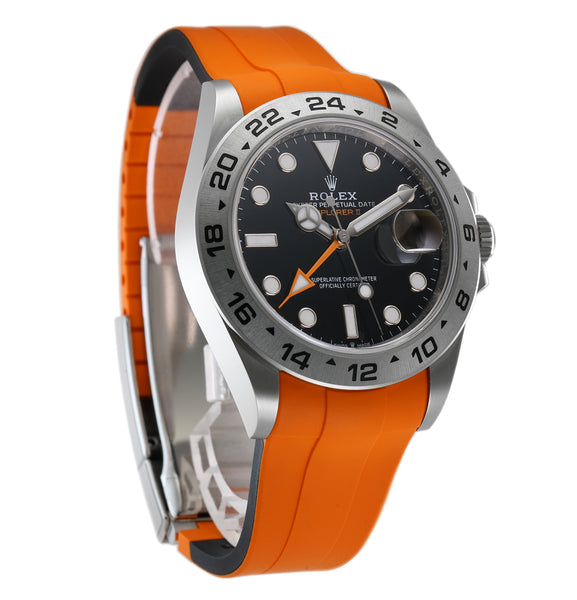 Rolex explorer clearance ii orange strap