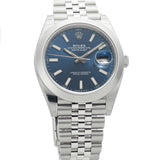 Steel 41mm Blue Index Dial Jubilee Bracelet