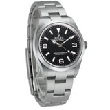 Steel 36MM Black Dial