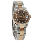31mm Steel And 18k Everose Gold Chocolate Brown Diamond VI Oyster Bracelet