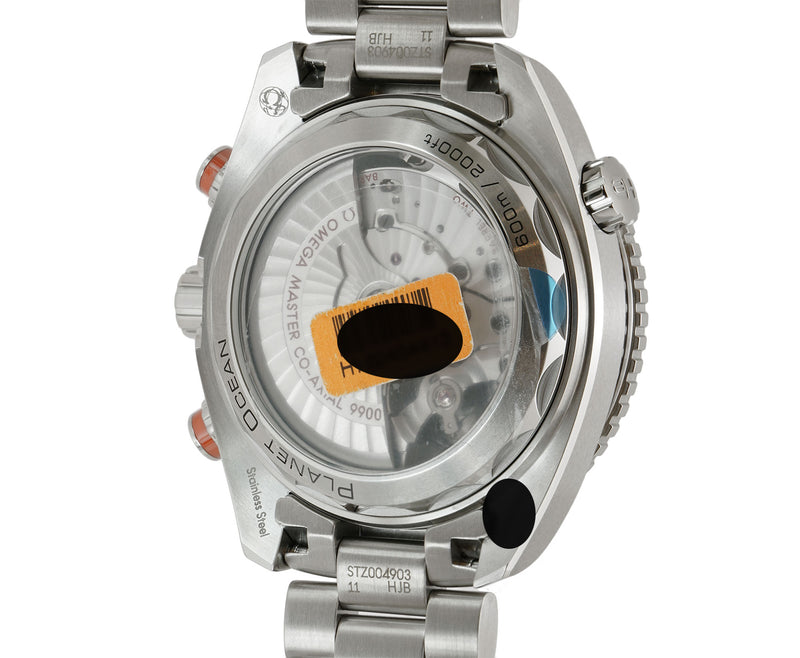 46mm Planet Ocean 600m Co-Axial Master Chronometer Orange Ceramic Bezel Grey Dial
