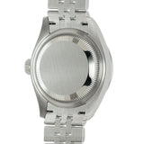 Steel 28mm Dark Grey Roman Dial 18k Fluted Bezel Jubilee Bracelet