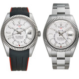 42mm Steel White Dial Oyster Bracelet With Card and RubberB