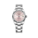 31mm Steel and 18k Fluted Bezel Pink Index Dial Oyster Bracelet
