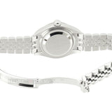 Steel 28mm Dark Grey Roman Dial 18k Fluted Bezel Jubilee Bracelet
