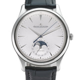 39mm Master Ultra Thin Moon Steel Silver Dial