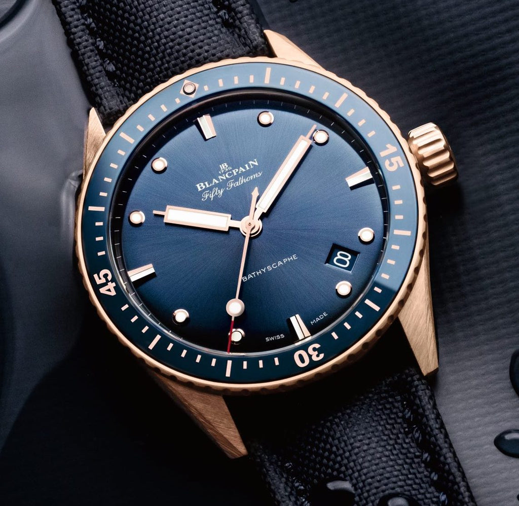 Blancpain fifty hotsell fathoms bathyscaphe blue