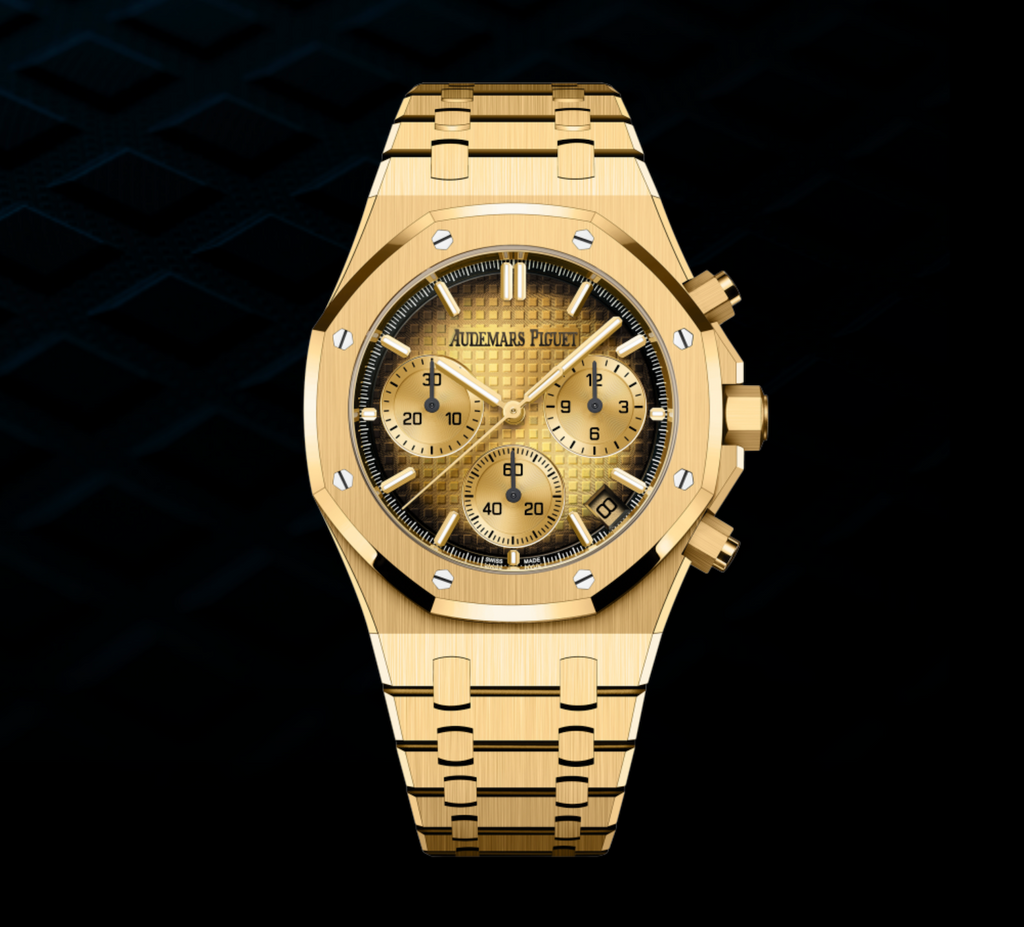 Audemars piguet royal oak chronograph yellow gold hotsell
