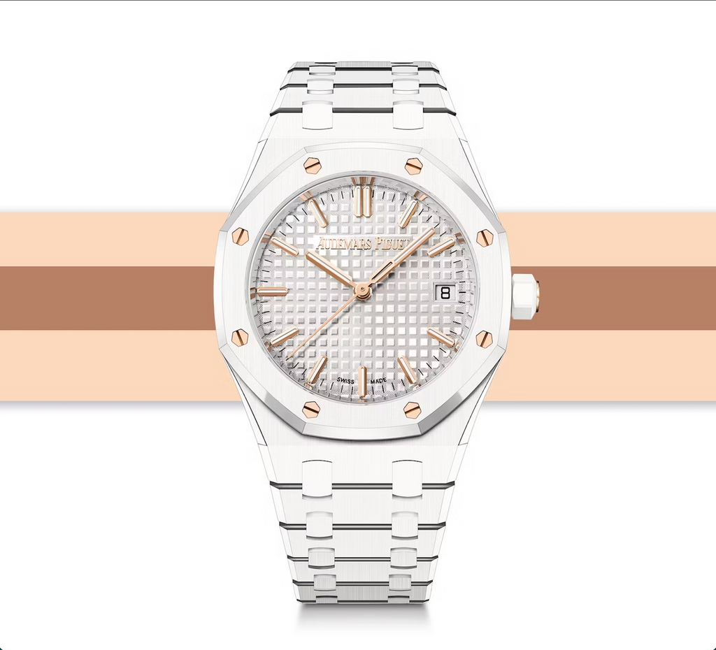 Royal oak clearance white dial