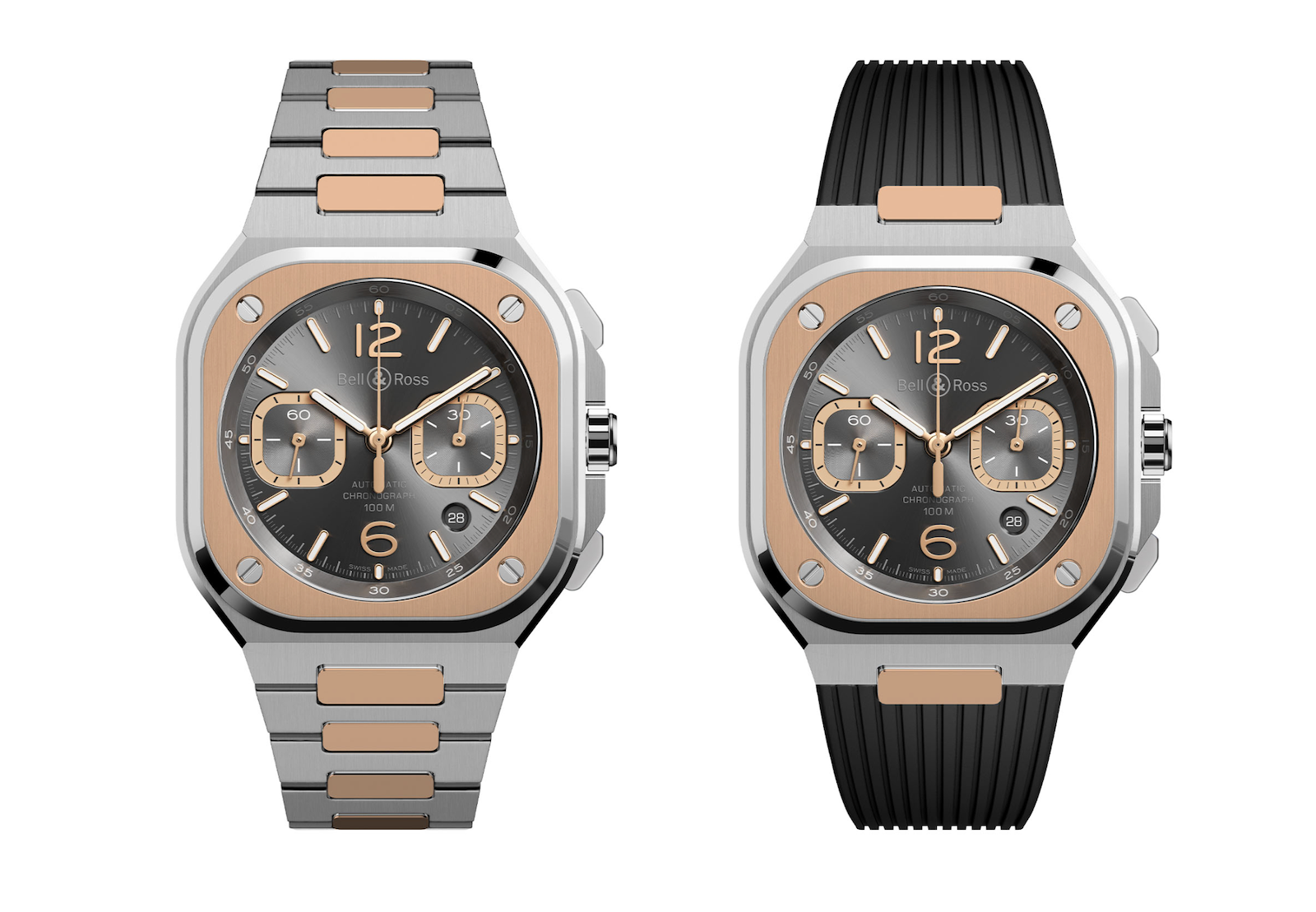 Bell &amp; Ross BR 05 Chrono Gray Steel &amp; Gold